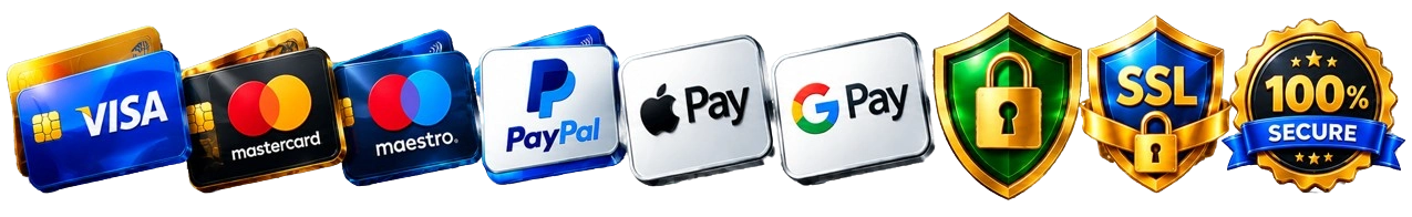 Metody płatności i certyfikaty bezpieczeństwa – Visa, Mastercard, PayPal, Apple Pay, Google Pay, SSL